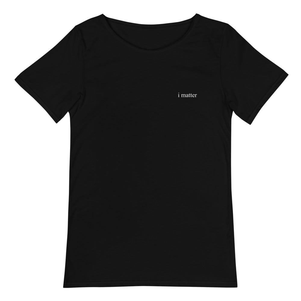 i matter raw neck tee