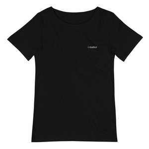 i matter raw neck tee